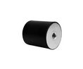 Cylindriskt anti-vibrationsfäste, 63kg, M8, Gummi